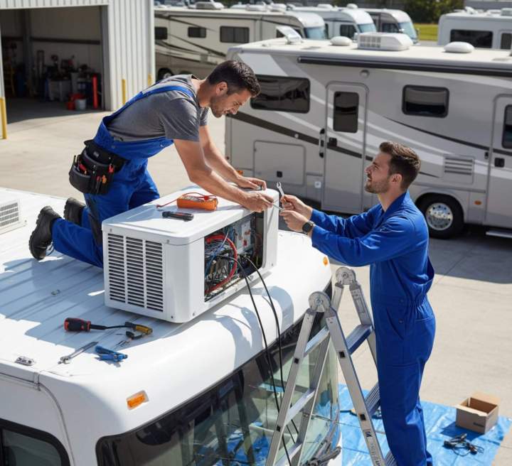 service de réparation de climatisation de camping-car Barbezieux-Saint-Hilaire